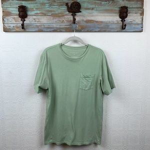 Vineyard Vines Mens T Shirt Medium Whale Logo Green Short Sleeve A34
